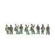 thumbnail image 5 of EchoBliss 100 Piezas Figuras Pintadas Escala 1:200 Personas De Pie Sentadas En Miniatura Pasaporte, 5 of 11