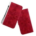thumbnail image 6 of Dteck for Samsung Galaxy S23 FE Wallet Case,Premium PU Leather Embossed Pattern Folio Flip Case with Card Holders Wrist Strap Kickstand,Folio Purse Cover for Samsung Galaxy S23 FE,Red Lily, 6 of 6