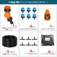 thumbnail image 1 of 5-50m Blue 8 Holes Dripper Automatic Micro Irrigation System New Mechanical Timer Watering Kit Greenhouse Pot Spray Adjustable He Qiyong unisex, 1 of 2