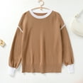 thumbnail image 4 of IDOPIP Sweatshirts for Women Crewneck Casual Pullover Tops Long Sleeve Shirts Loose Fit Tops, 4 of 8