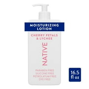 Native Cherry Petals & Lychee Scent Hand and Body Lotion 16.5 oz