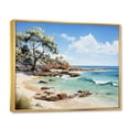 thumbnail image 2 of Designart "Cable Beach in Broome II" Landscapes Floater Framed Wall Decor, 2 of 7
