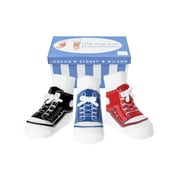 Baby Emporio-Baby boy  or girl socks that look like sneakers-3 pr-cotton-shoelaces-gift box-0-12 Months-SNEAKERS