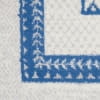 Nourison Whimsicle Modern Moroccan Ivory Blue 4' x 6' Area Rug, (4' x 6')