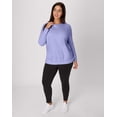 thumbnail image 5 of Hanes Just My Size EcoSmart Women's Fleece Sweatshirt, V-Notch (Plus ) Peri Blue 5X, 5 of 5