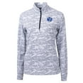 thumbnail image 2 of Women's Cutter & Buck Charcoal Air Force Falcons Traverse Camo Print Stretch Quarter-Zip Pullover Top, 2 of 3