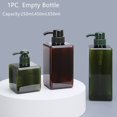 thumbnail image 3 of 1pc 250ml/450ml/650ml Espesar Cuadrado Recargable Botella PETG Gel De Ducha Champú Jabón Dispensador De Líquido Contenedor, 3 of 4