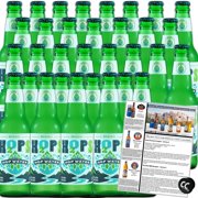 H2OPS Sparkling Hop Water 32PK - Original, 0 Alcohol, 0 Calorie, (32 12oz Glass Bottles) Craft Brewed, Premium Hops, Lightly Carbonated, Gluten Free, Unsweetened, NA Beer