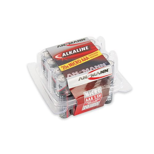 Ansmann 5015538 Ansmann Bulk AAA Alkaline Batteries 20 -Pack