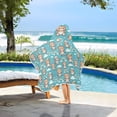 thumbnail image 6 of Toddler Hooded Beach Towel 24x50 Kids Bath Towels Soft Quick Dry for Swim Pool Boys Girls Bear with Hat and Rainbow, 6 of 7