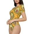thumbnail image 2 of Daiia Avocado Dog Women'S Crew Neck Short Sleeve Slim Fit T Shirts Tops Basic Bodysuit Leotard Clothing-X-Large, 2 of 9