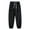 Black, variant on laiqvcdr Men's Pants Waterproof Fleece Lined Winter Pant Drawstring Elastic Waist thermal Warm Joggers Solid Color Outdoor Sports Casual Trousers with Pockets