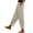 Beige, variant on Cotton Linen Pants Lounge Trousers Loose Pants Daily Slacks gauze pants Barrel Pants Pants with Pockets Lightweight Pants Casual Simple Nine Point Pants High Waist Navy XL