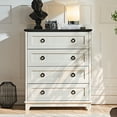 thumbnail image 6 of Joaxswe Adult White Dresser for Bedroom, Chests of Drawers, 4 Drawer Dresser for Closet, Living Room,Entryway, 6 of 8