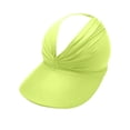 thumbnail image 4 of HONHUZH Summer Hats Womens Open Top Sun Visor Hat Wide Brim Ponytail Hole Outdoor Summer Cap, 4 of 5
