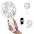 thumbnail image 1 of Ventilador portátil HandFan de 6 pulgadas con batería de 4000 mAh, 6 velocidades, gris, 1 of 8