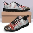 thumbnail image 4 of Funny Cows At Christmas Be Merry And Bright Running Shoes Sneakers Mesh Black Size 8, 4 of 5