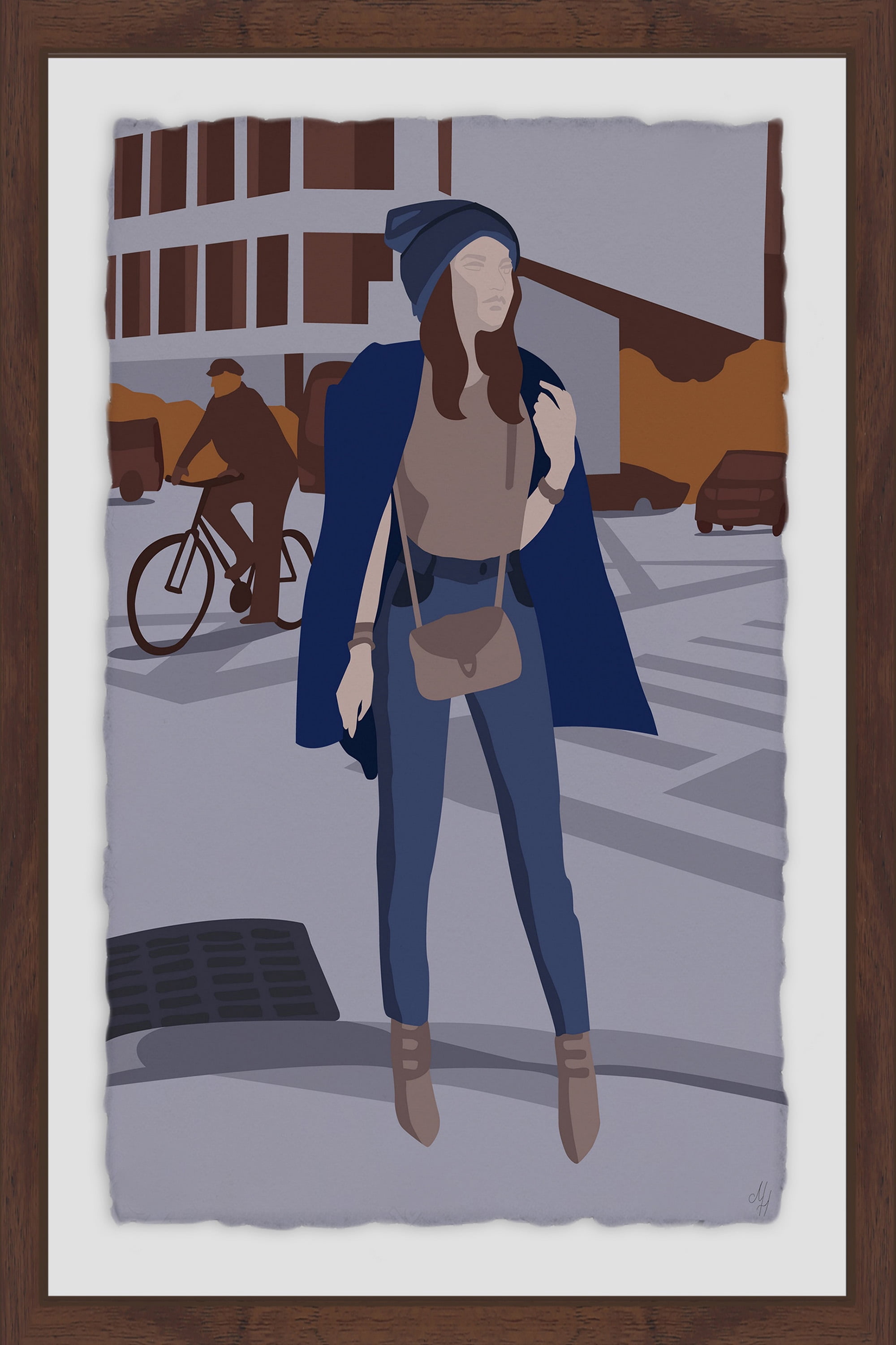 Meet Me at the Crossing Framed Painting Print