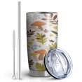 thumbnail image 2 of 20 oz Slim Tumblers Mushroom Insulated Coffee Mug with Lid and Straw,Stainless Steel Vacuum Insulated Travel Coffee Mug Cup Gifts for Women Mothers, 2 of 7