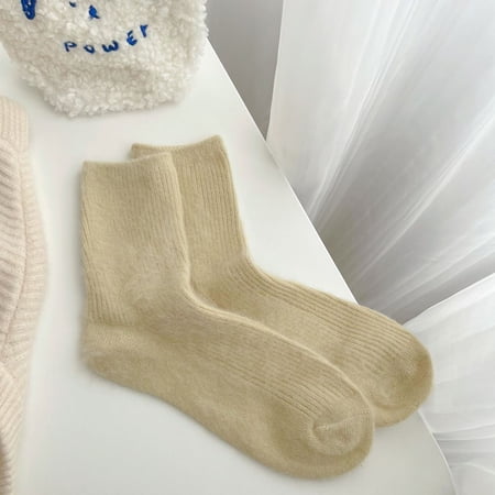 Women s Thermal Mid Calf Socks Fleece Lined Winter Warm Boot Socks Wicking Breathable Cozy Everyday Wear Cold Weather Comfort