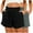 Black1, variant on fatyb 2 Pack Shorts for Women Elastic High Waist Casual Shorts Plain Summer Lounge Shorts with Pockets