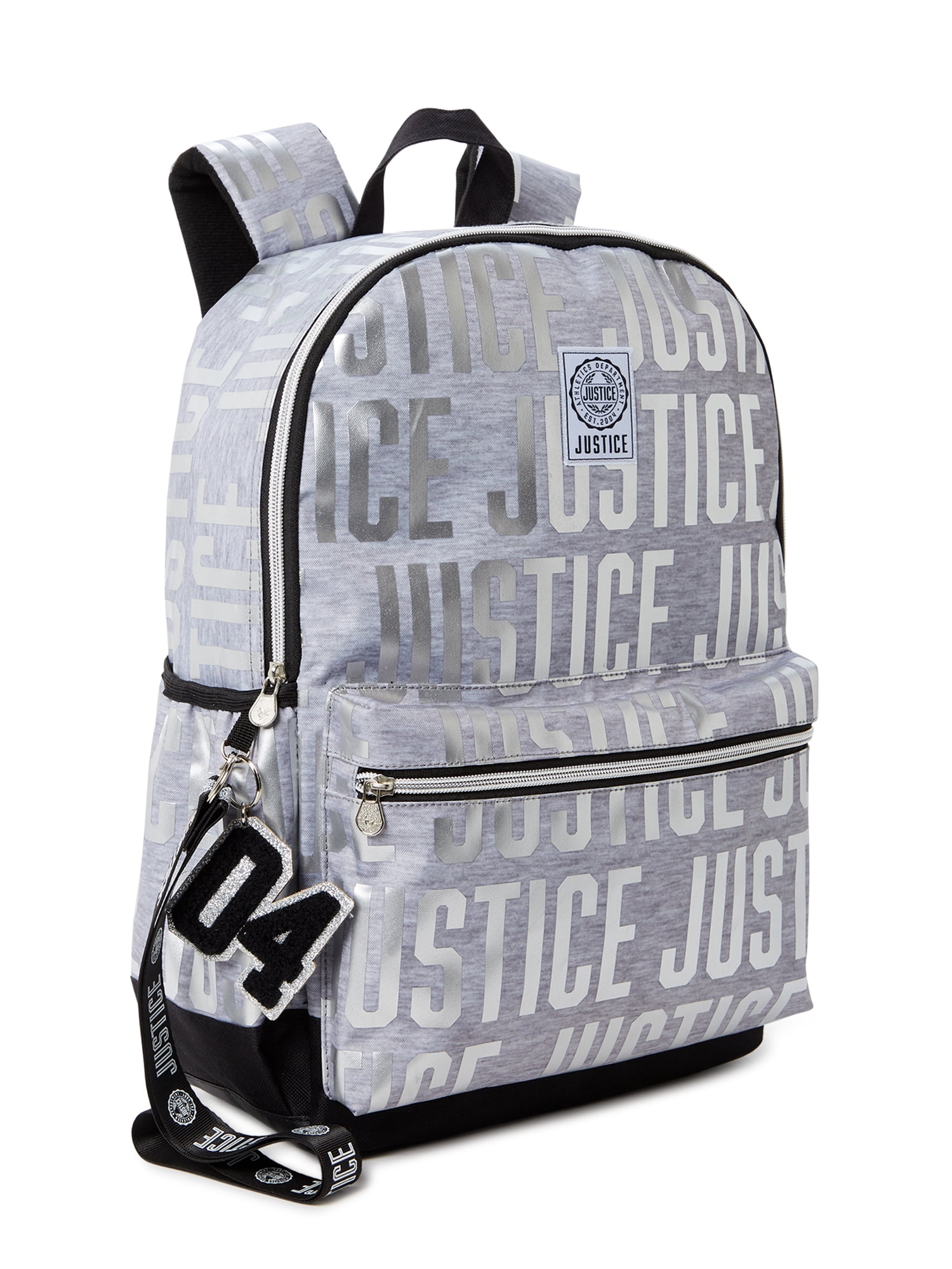 justice backpacks with letter j