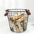 thumbnail image 4 of TAILTOSS Mesh Storage Basket Iron Firewood Storage Basket 1Pcs For Barbecues, 4 of 8