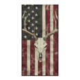 thumbnail image 2 of XYZCANDO Car Seat Towel Cover Deer Skull Flag Versatile Car Seat Towel for Gym Camping Swimming, Easy Install Sweat Absorption Car Seat Towel Protector for Cars Trucks, 2 of 11