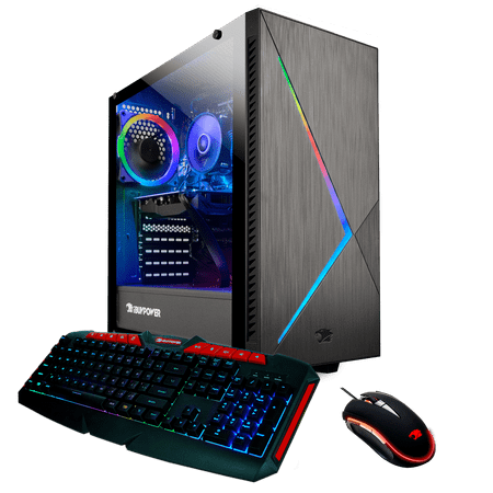iBUYPOWER Gaming Desktop PC - (SLATE9000W, Intel Core i7 9700F, 16GB DDR4 2666Memory - NVIDIA GeForce GTX 1660Ti, 240GB SSD - 1TB HDD, RGB - Windows 10 Home 64-Bit)
