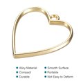 thumbnail image 4 of Uxcell Heart Shape Hollow Resin Pendants Frames for DIY Crafts Gold Tone 20 Pack, 4 of 5