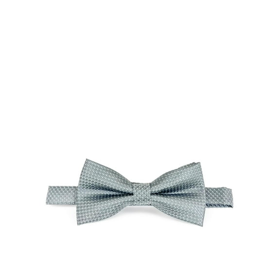 Grey Classic Pindot Bow Tie