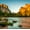 Placid Yosemite Waters, variant on Elephant Stock Sunrise Over Half Dome Wall Art - Horizontal Multi Panel Canvas - Living Room Wall Decor - Nature Multi Panel - Brown And Gray Decor - 36" x 22"
