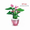 thumbnail image 1 of Orchid Pot Plant Building Blocks Set Bonsai Flower Bouquet MOC Vase Model For Adults, 1 of 10