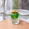 thumbnail image 2 of 12 Piezas de Adornos Interiores para Automóviles, Figuras Artísticas de Cactus, Decoración del Hogar, Adornos de Cactus de Plantas en Miniatura para Manualidades de Escritorio A, 2 of 5