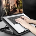 thumbnail image 3 of Laptop Laptop Cooling Pad Five Level Angle Adjustment Quick Cooling Low Noise Laptop Computer Radiator Stand, 3 of 7