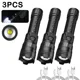 thumbnail image 1 of High Strong Power Led Flashlights 2000LM Tactical Torch with Display Light USB Charging Camping Fishing Emergency Zoom Lantern, 1 of 2