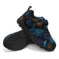 thumbnail image 2 of Pointodoor Bat Sneakers for Boys Size 12.5 Knitted Mesh Sports Shoes with Blue Cobweb Print Kids Halloween Jogging Athletic Walking Shoes Lightweight with Adjustable Strap, 2 of 7