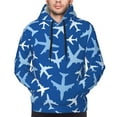 thumbnail image 5 of Bingfone Airplanes In The Sky Men'S Drawstring Hoodie Long Sleeve Pocket Sweatshirts-Xx-Large, 5 of 9