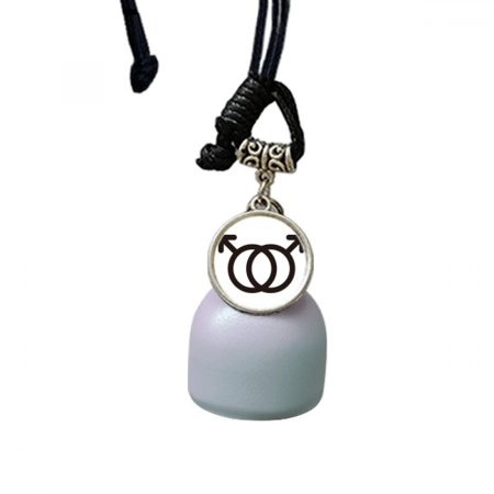 Gender Difference Identifying Male-Male Equality Wind Chimes Bell Car Pendant