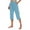 Light Blue, variant on Hauaitttt Women's Casual Pants for Everyday Comfort Versatile Home and Sports Wear Classic Solid Color 3/4 Length Trousers Elastic Waist for Easy Fit Loose Womens Pants Elastic Waist plus Size Hiking