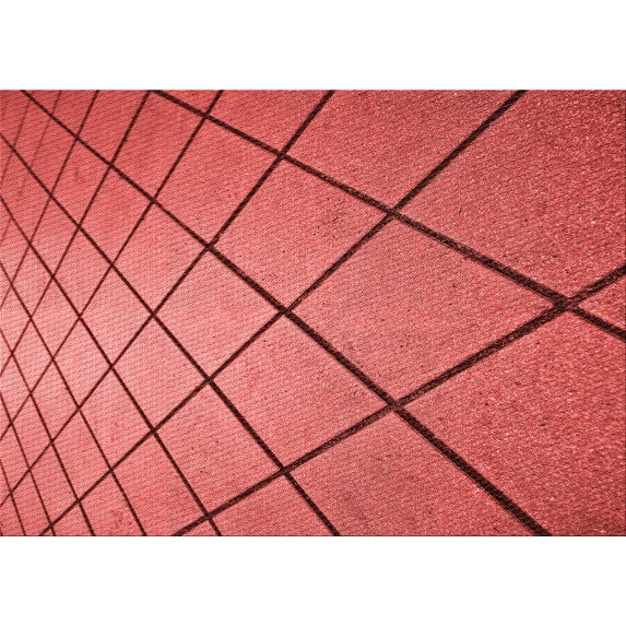 Ahgly Company Machine Washable Indoor Rectangle Transitional Red Area Rugs, 6' x 9'