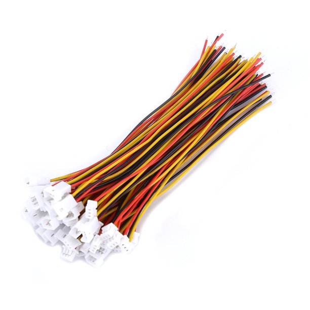 Conector Micro JST de 1,25 mm, 3 pines, macho y hembra, 20 juegos