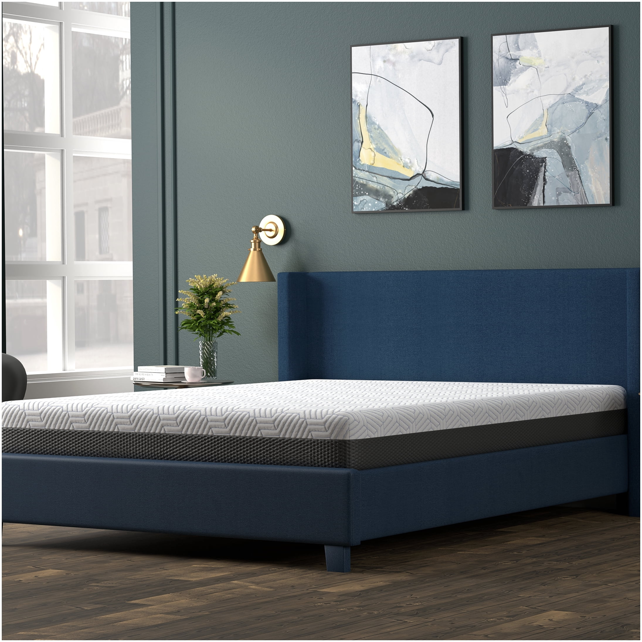 8 Inch Twin XL Cooling Gel Memory Foam Mattress, Medium Firm Support, Breathable Cover, CertiPUR-US Certified, Bed in a Box