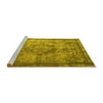 thumbnail image 2 of Ahgly Company Machine Washable Indoor Rectangle Persian Yellow Traditional Area Rugs, 7' x 10', 2 of 4