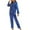 Blue, variant on Nnhblu Silk Pajamas for Women Loungewear Two-piece Satin Sleepwear Button-Up Long Sleeve Pajama with Long Pants Pj Set Beige