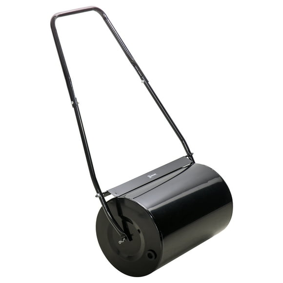 DURHAND 20" Heavy Duty Push/Tow Poly Lawn Roller Garden Roller Filled w/ Water or Sand