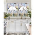 thumbnail image 4 of Spring Floral Swag Curtains for Living Room/Bedroom Windows, Summer Flowers Birds Watercolor Kitchen Curtains and Valances Set 36 Inch Length, Light Filtering Swags Valance Curtain Panels, 4 of 5