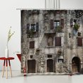 thumbnail image 4 of Old Fashid Shower Curtains Retro Building Church Castle Bathtub r Hanging Curtain Bath Accessories Polyester Fabric, 4 of 7