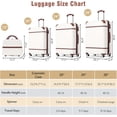thumbnail image 2 of LuxyHoom 4 Piece Hardshell Luggage Sets with TSA Lock, Spinner Suitcase w Cosmetic Case, Lightweight ABS, 360° Wheels, Expandable Travel Business Luggage for Women, Men, Kids12",20",24",28" White, 2 of 8