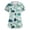 Blue-A#150526NN, variant on S-5XL Plus Size Scrub Top Women Stretchy Cartoon Animal Print Women's Nurse Uniform with Pocket V Neck Short Sleeve Scrubs Top